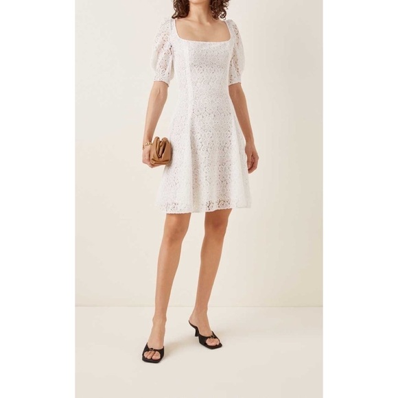 NWT Brock Collection White Temple Lace Mini Dress Made in Italy 2​​​​​ - Picture 10 of 11